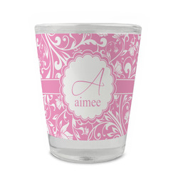 Floral Vine Glass Shot Glass - 1.5 oz - Set of 4 (Personalized)