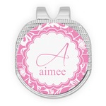 Floral Vine Golf Ball Marker - Hat Clip - Silver