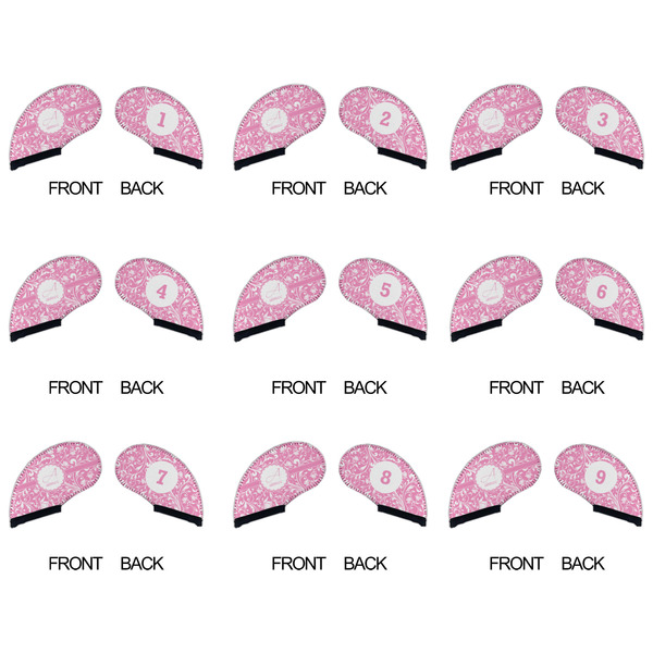 Floral Vine Golf Club Covers - APPROVAL (set of 9)