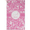 Floral Vine Golf Towel - Poly-Cotton Blend - Small w/ Name and Initial