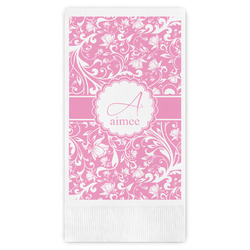 Floral Vine Guest Napkins - Full Color - Embossed Edge (Personalized)