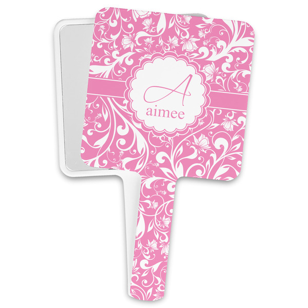Custom Floral Vine Hand Mirror (Personalized)