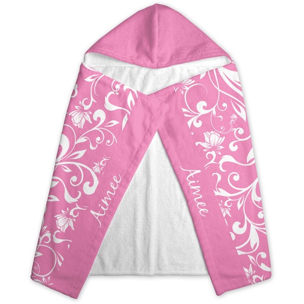 Floral Vine Hooded Towel - Folded