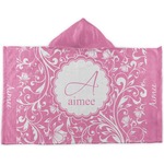 Floral Vine Kids Hooded Towel (Personalized)
