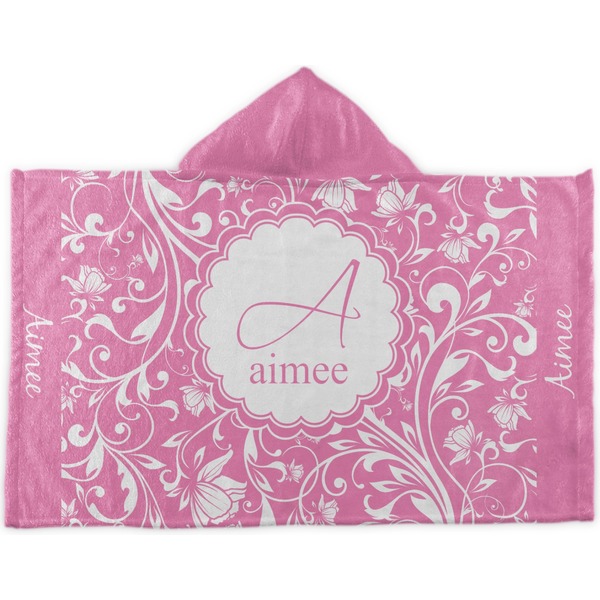 Custom Floral Vine Kids Hooded Towel (Personalized)