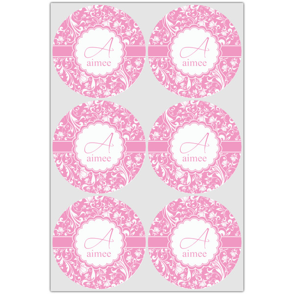 Floral Vine Icing Circle - Large - Set of 6