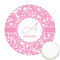 Floral Vine Printed Cookie Topper - Round (Personalized)