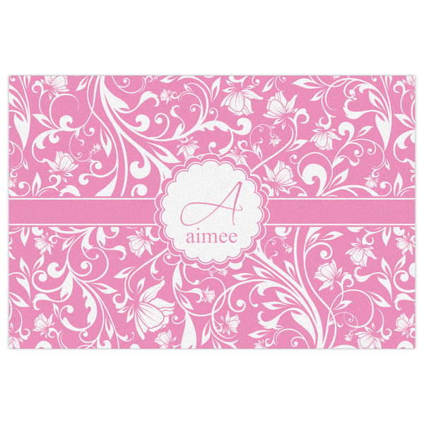 Floral Vine Indoor / Outdoor Rug - 2'x3' - Front Flat