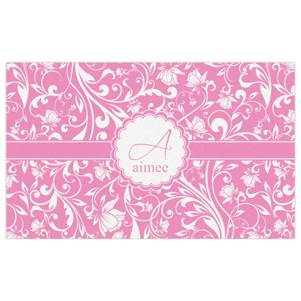 Floral Vine Indoor / Outdoor Rug - 3'x5' - Front Flat