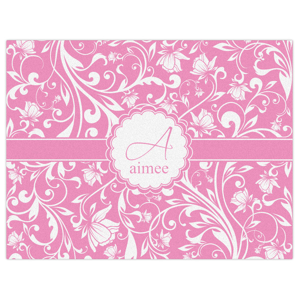 Floral Vine Indoor / Outdoor Rug - 6'x8' - Front Flat