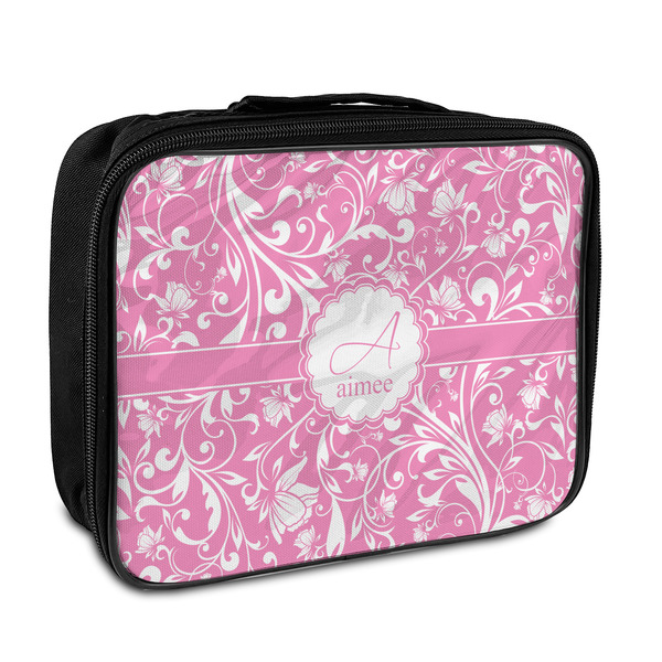 Custom Floral Vine Insulated Lunch Bag (Personalized)