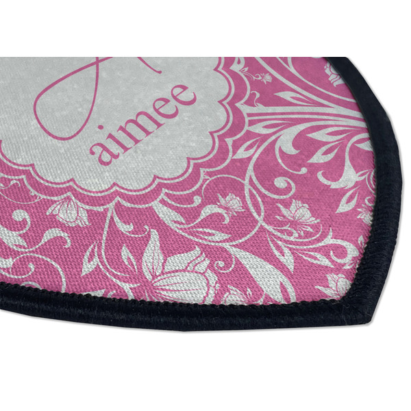 Floral Vine Iron on Shield 3 Detail