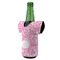 Floral Vine Jersey Bottle Cooler - ANGLE (on bottle)