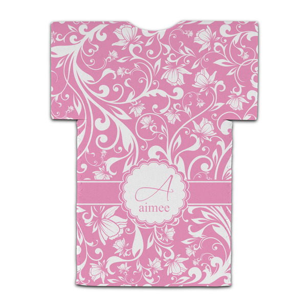 Floral Vine Jersey Bottle Cooler - BACK (flat)