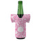 Floral Vine Jersey Bottle Cooler - FRONT (on bottle)