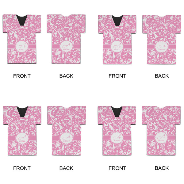 Floral Vine Jersey Bottle Cooler - Set of 4 - APPROVAL