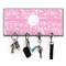 Floral Vine Key Hanger w/ 4 Hooks w/ Name and Initial