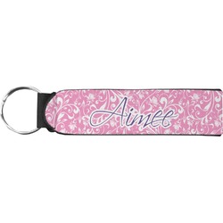 Floral Vine Neoprene Keychain Fob (Personalized)