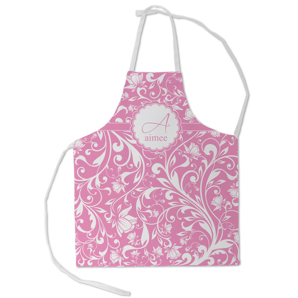 Custom Floral Vine Kid's Apron - Small (Personalized)