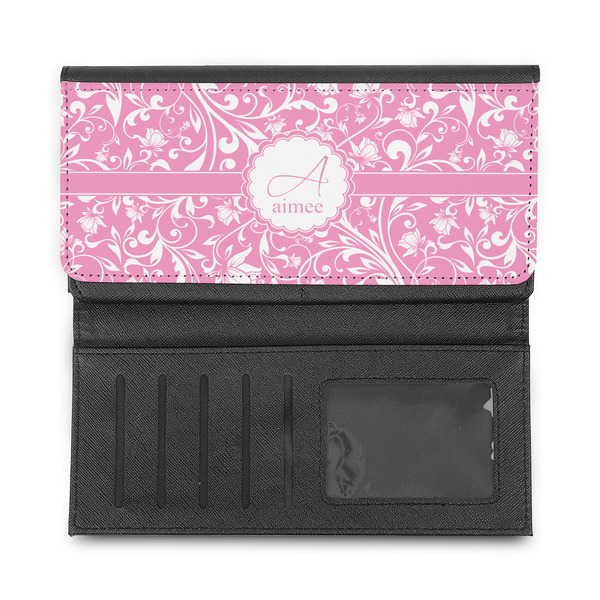 Floral Vine Ladies Wallet - Half Way Open