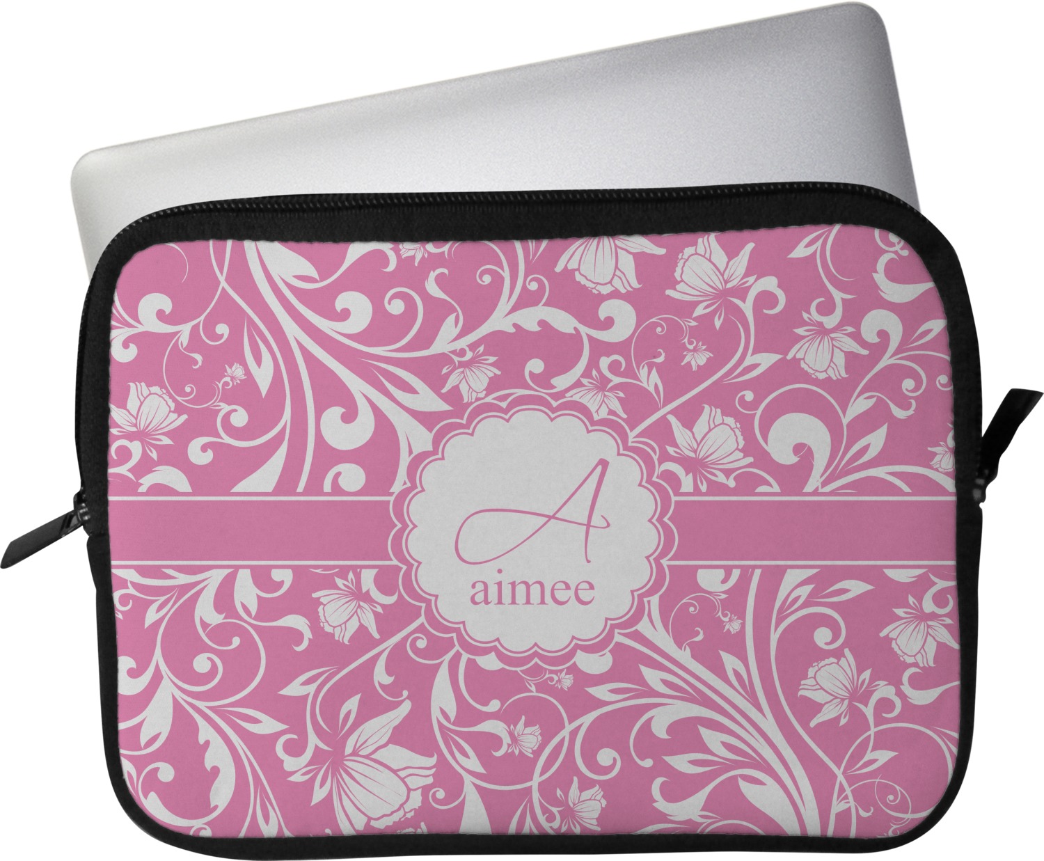 Floral Vine Laptop Sleeve / Case 15" (Personalized) YouCustomizeIt