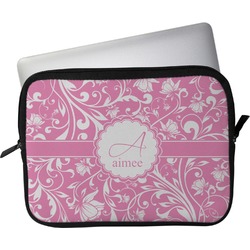 Floral Vine Laptop Sleeve / Case - 15" (Personalized)