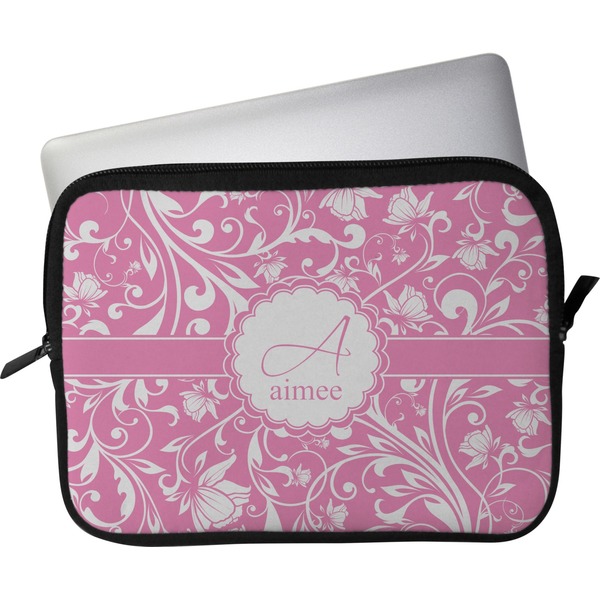Custom Floral Vine Laptop Sleeve / Case - 15" (Personalized)