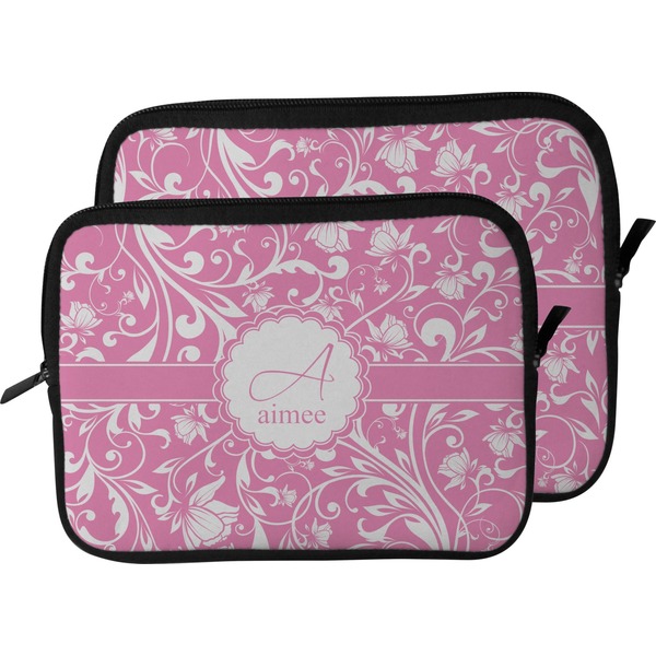 Floral Vine Laptop Sleeve (Size Comparison)