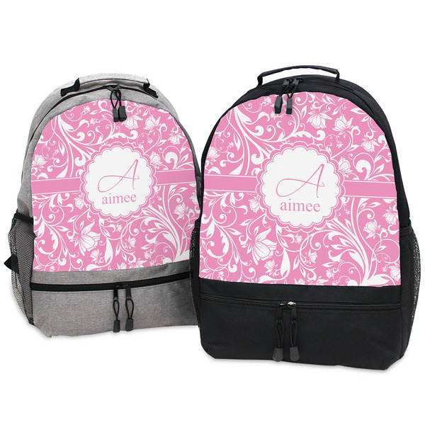 Floral Vine Large Backpacks - Both