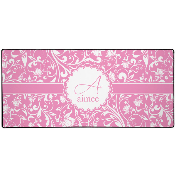 Custom Floral Vine Gaming Mouse Pad (Personalized)