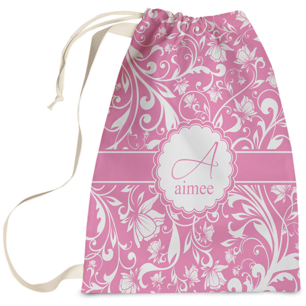 Custom Floral Vine Laundry Bag (Personalized)