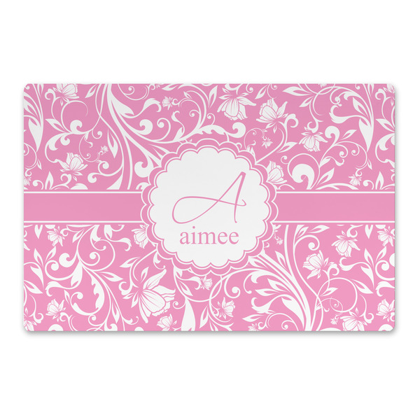 Custom Floral Vine Large Rectangle Car Magnet (Personalized)