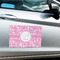 Floral Vine Large Rectangle Car Magnets- In Context