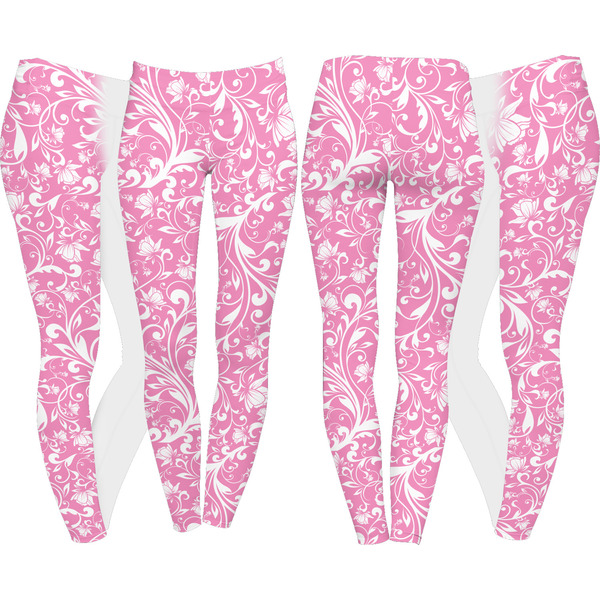Floral Vine Leggings Turn Around - Apvl