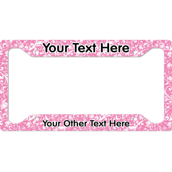 Custom Floral Vine License Plate Frame - Style A (Personalized)