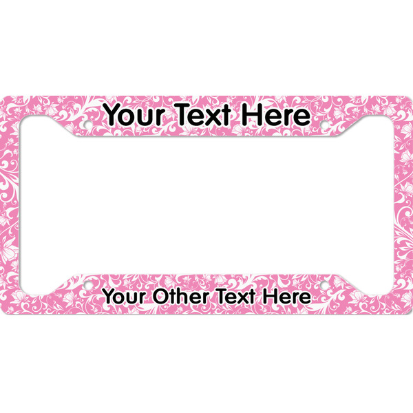 Custom Floral Vine License Plate Frame (Personalized)
