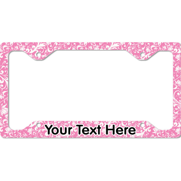 Custom Floral Vine License Plate Frame - Style C (Personalized)