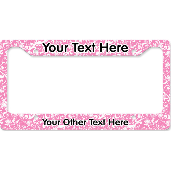 Custom Floral Vine License Plate Frame - Style B (Personalized)
