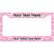 Floral Vine License Plate Frame - Style B (Personalized)