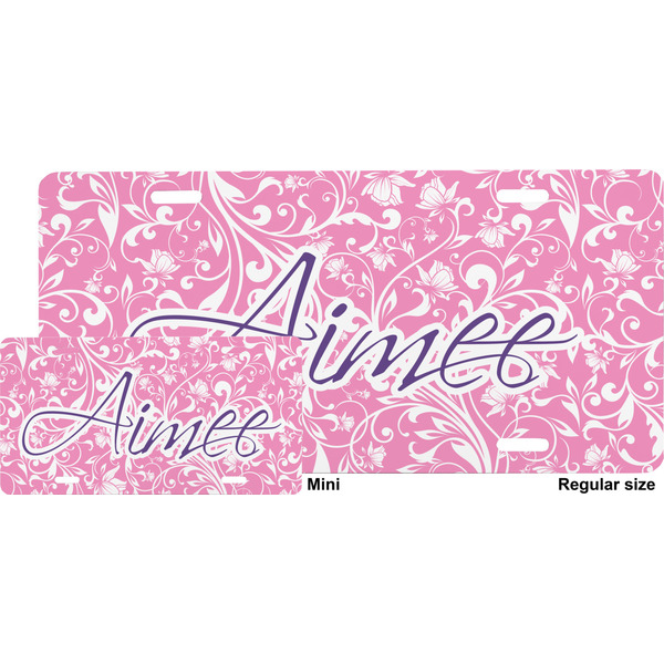 Floral Vine License Plate (Sizes)