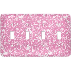 Floral Vine Light Switch Cover (4 Toggle Plate)