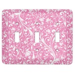 Floral Vine Light Switch Cover (3 Toggle Plate)