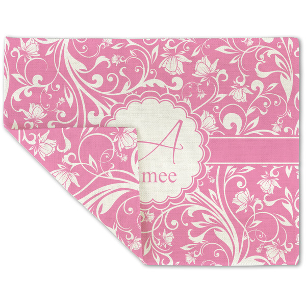 Floral Vine Linen Placemat - Folded Corner (double side)