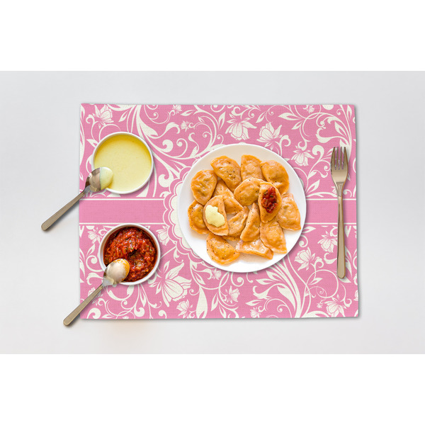 Floral Vine Linen Placemat - Lifestyle (single)