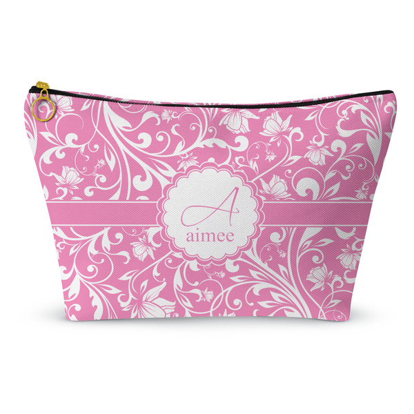 Custom Floral Vine Makeup Bag - Small - 8.5"x4.5" (Personalized)