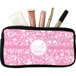 Floral Vine Makeup / Cosmetic Bag (Personalized)
