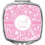 Floral Vine Compact Makeup Mirror (Personalized)