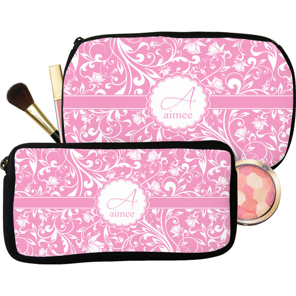 Floral Vine Makeup / Cosmetic Bags (Select Size)