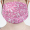 Floral Vine Mask - Pleated (new) Front View on Girl