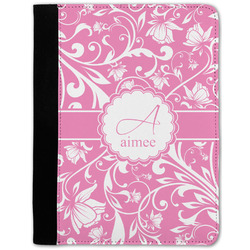 Floral Vine Notebook Padfolio - Medium w/ Name and Initial